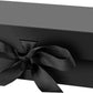 DaiJoob Gift Box with Lid for Presents 10.5x7.5x3.1 Inches with Ribbon and Magnetic Closure(1-Pack) (Black)