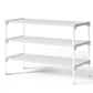 Kitsure Shoe Rack - Non-Woven Shoe Rack Shelf, Shoe Organizer for Closet, Entryway, Garage & Corridor, Stackable Shoe Shelves, 27.5" Wide - 3 Tier, Black