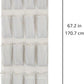 Amazon Basics 24 Medium Mesh Pocket Over-the-Door Hanging Shoe Organizer, Space Saving Shoe Storage, Light Grey | Over-the-Door, 24