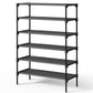 Kitsure Shoe Rack - Non-Woven Shoe Rack Shelf, Shoe Organizer for Closet, Entryway, Garage & Corridor, Stackable Shoe Shelves, 27.5" Wide - 3 Tier, Black