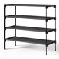 Kitsure Shoe Rack - Non-Woven Shoe Rack Shelf, Shoe Organizer for Closet, Entryway, Garage & Corridor, Stackable Shoe Shelves, 27.5" Wide - 3 Tier, Black