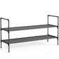 Kitsure Shoe Rack - 3-Tier Shoe Organizer, Shoe Rack for Closet, Entryway, Bedroom, Easy- Assembly Storage Shelf with Side Handles, 27.6" Wide - 3 Tiers, Black