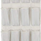Amazon Basics 24 Medium Mesh Pocket Over-the-Door Hanging Shoe Organizer, Space Saving Shoe Storage, Light Grey | Over-the-Door, 24