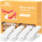 Neprock Shoe Slots Organizer, 20 Pack Adjustable Shoe Rack Stacker Storage Space Saver, Double Deck Shoe Rack Holder for Closet Organization (White)