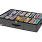 Onlyeasy Sturdy Under Bed Shoe Storage Organizer, Set of 2, Fit 12 to 24 Pairs, Underbed Shoes Closet Storage Solution with Clear Window, Breathable, L29.3 x W23.6 x H5.9, Linen-like Black, MXAUBSB2P