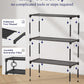 Kitsure Shoe Rack - Non-Woven Shoe Rack Shelf, Shoe Organizer for Closet, Entryway, Garage & Corridor, Stackable Shoe Shelves, 27.5" Wide - 3 Tier, Black