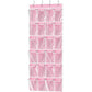 Simple Houseware 24 Pockets - Crystal Clear Over The Door Hanging Shoe Organizer, Gray (64'' x 19'')