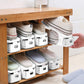 Neprock Shoe Slots Organizer, 20 Pack Adjustable Shoe Rack Stacker Storage Space Saver, Double Deck Shoe Rack Holder for Closet Organization (White)