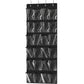 Simple Houseware 24 Pockets - Crystal Clear Over The Door Hanging Shoe Organizer, Gray (64'' x 19'')