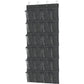 Simple Houseware 24 Pockets - Crystal Clear Over The Door Hanging Shoe Organizer, Gray (64'' x 19'')