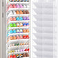 UVIAHOMI 20-30 Pairs Over the Door Shoe Organizer, Clear Pockets Hanging Shoe Storage for Closet, 10-Tier Door Shoes Rack, Handing Shoes Holder Fit All the Family's Sneakers, Boots, Heels, Black