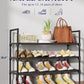 Kitsure Shoe Rack - 3-Tier Shoe Organizer, Shoe Rack for Closet, Entryway, Bedroom, Easy- Assembly Storage Shelf with Side Handles, 27.6" Wide - 3 Tiers, Black