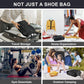 Shoe Bags for Travel, 4 Pack Extra Durable Travel Shoe Bags for Storage and Packing, Reusable Water-proof Shoe Bag with Smooth Zipper, Portable Travel Essentials