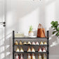 Kitsure Shoe Rack - 3-Tier Shoe Organizer, Shoe Rack for Closet, Entryway, Bedroom, Easy- Assembly Storage Shelf with Side Handles, 27.6" Wide - 3 Tiers, Black